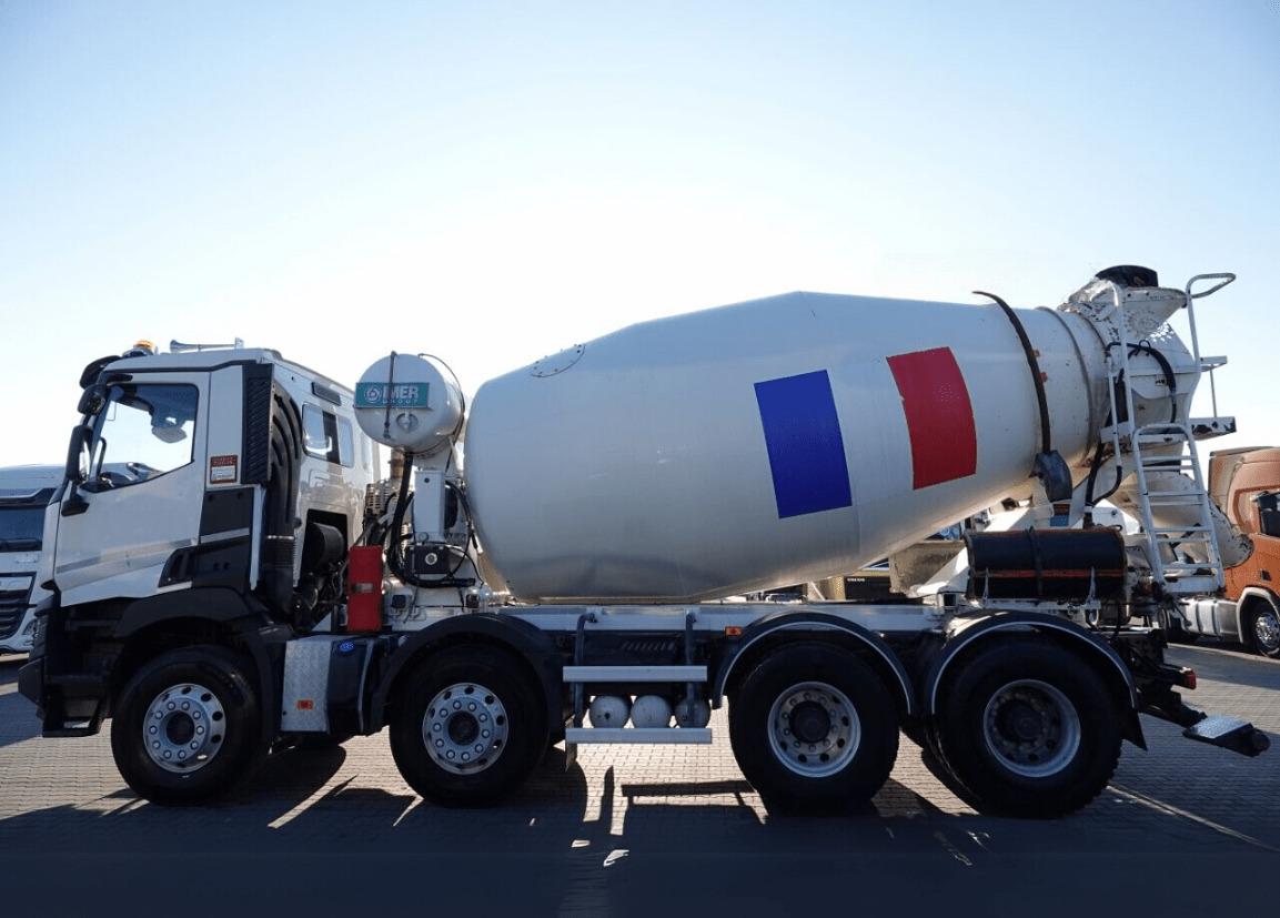 Renault C 430 8×4 Beton Mixer 9m3, TOP !!! - Betonmixer: 4 kép. Renault C 430 8×4 Beton Mixer 9m3, TOP !!! - Betonmixer: 4 kép.