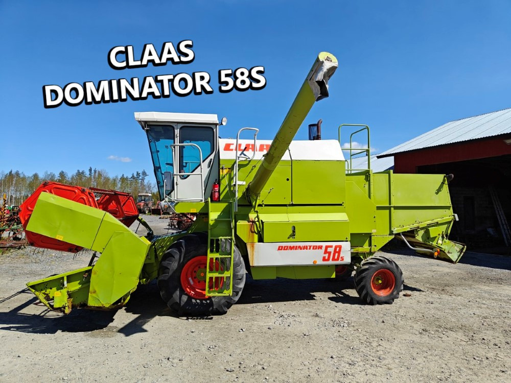 Kombájn CLAAS Dominator 58S, moottori Perkins 6-sylinterinen, hydraulinen torvi, katso video!: 1 kép.