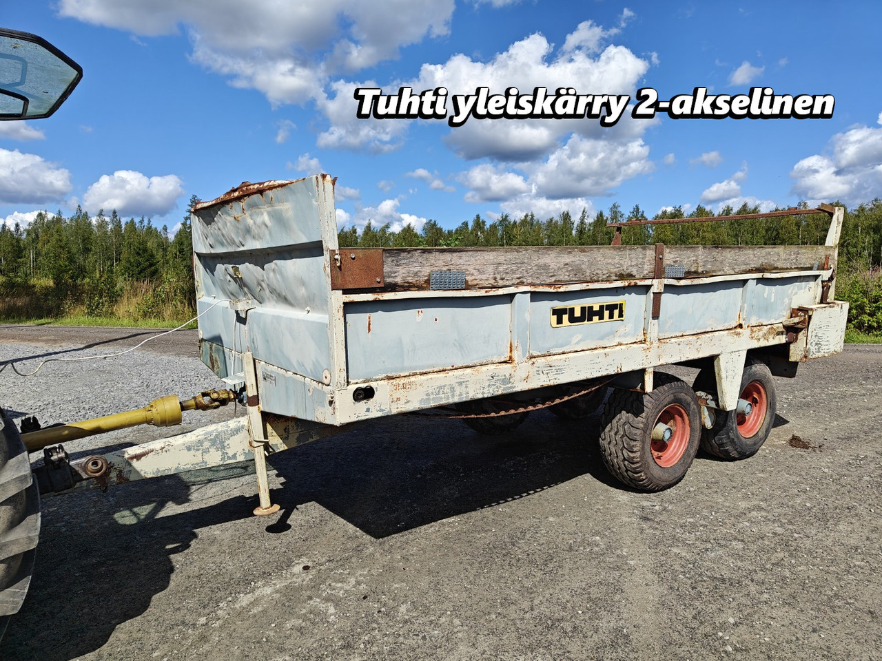 Tuhti yleisperävaunu - telikärry - 8000kg - Szervestrágyaszóró: 1 kép. Tuhti yleisperävaunu - telikärry - 8000kg - Szervestrágyaszóró: 1 kép.