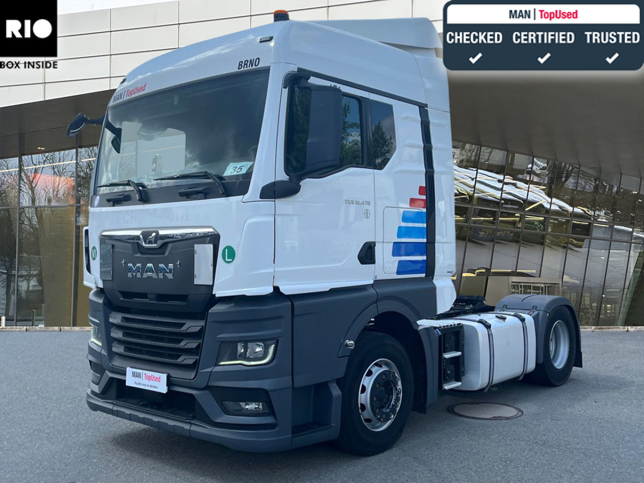 MAN TGX 18.470 4x2 BL SA Euro6 Retarder Klima ZV - Nyergesvontató: 1 kép. MAN TGX 18.470 4x2 BL SA Euro6 Retarder Klima ZV - Nyergesvontató: 1 kép.