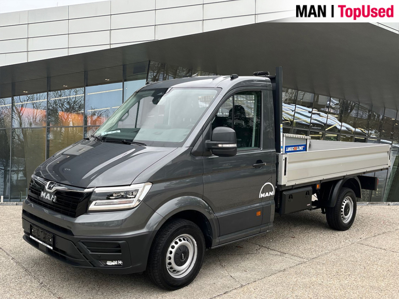 MAN TGE 3.140 4X2F SB, Automatic, Flat bed Klima ZV - Platós kisteherautó: 1 kép. MAN TGE 3.140 4X2F SB, Automatic, Flat bed Klima ZV - Platós kisteherautó: 1 kép.