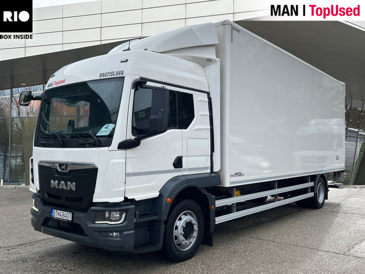 MAN TGM 18.290 4x2 BL CH Euro6 Klima AHK Luftfeder ZV - Dobozos felépítményű teherautó: 1 kép. MAN TGM 18.290 4x2 BL CH Euro6 Klima AHK Luftfeder ZV - Dobozos felépítményű teherautó: 1 kép.