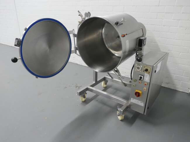 Glass vacuum tumbler VSM150 - Élelmiszer-feldolgozó gép: 5 kép. Glass vacuum tumbler VSM150 - Élelmiszer-feldolgozó gép: 5 kép.