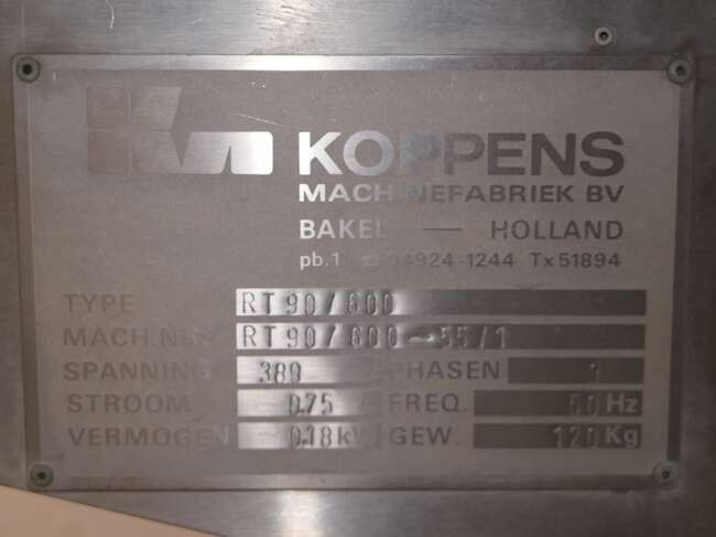 Szállítószalag Koppens curve conveyor RT90/600: 6 kép.