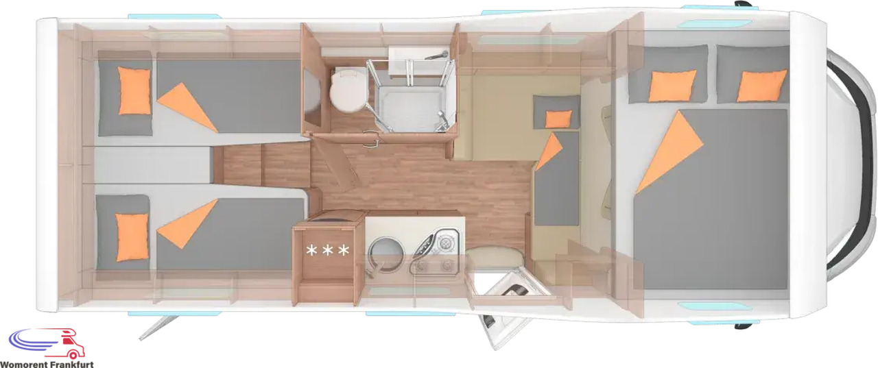 Wohnmobil Weinsberg CaraHome 650 MEG - Alkóvos lakóautó: 4 kép. Wohnmobil Weinsberg CaraHome 650 MEG - Alkóvos lakóautó: 4 kép.