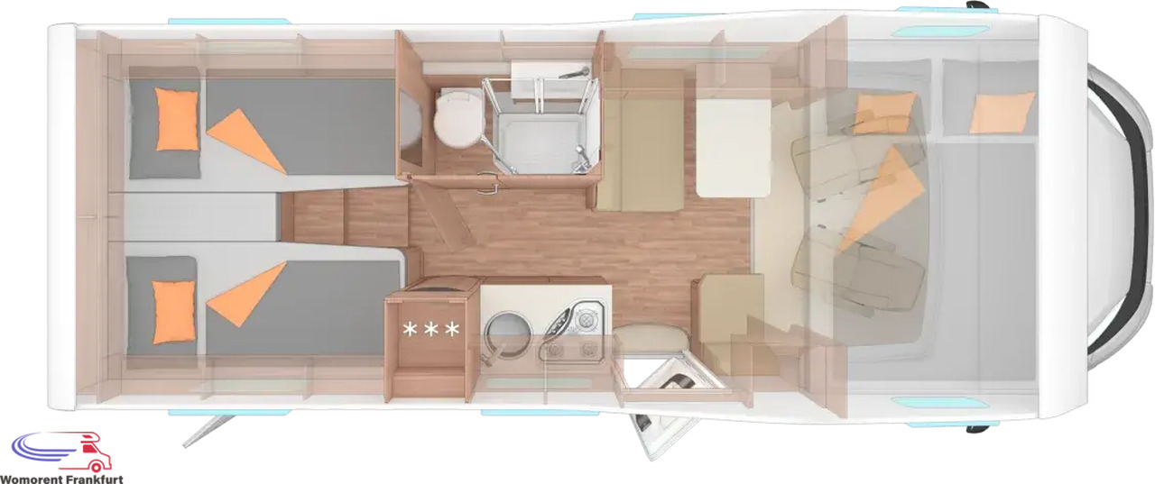 Wohnmobil Weinsberg CaraHome 650 MEG - Alkóvos lakóautó: 2 kép. Wohnmobil Weinsberg CaraHome 650 MEG - Alkóvos lakóautó: 2 kép.