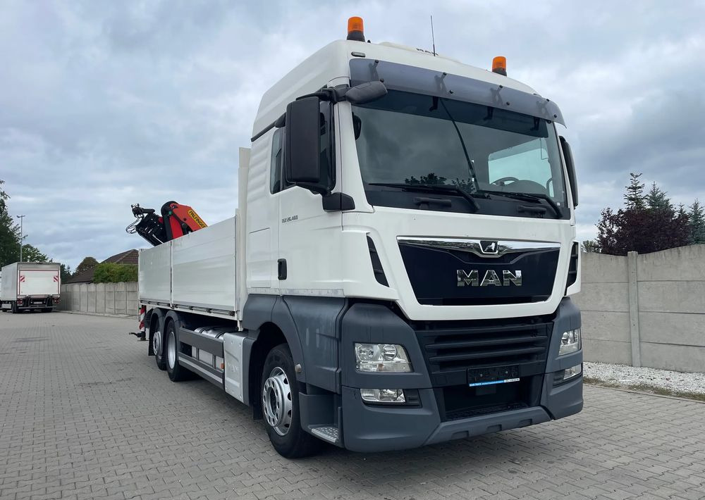 MAN TGX 26.460 HDS, PALFINGER PK 180002-EH, PILOT! - Platós teherautó, Darus autó: 3 kép. MAN TGX 26.460 HDS, PALFINGER PK 180002-EH, PILOT! - Platós teherautó, Darus autó: 3 kép.