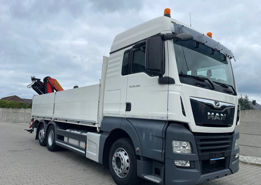 MAN TGX 26.460 HDS, PALFINGER PK 180002-EH, PILOT! - Platós teherautó, Darus autó: 4 kép. MAN TGX 26.460 HDS, PALFINGER PK 180002-EH, PILOT! - Platós teherautó, Darus autó: 4 kép.