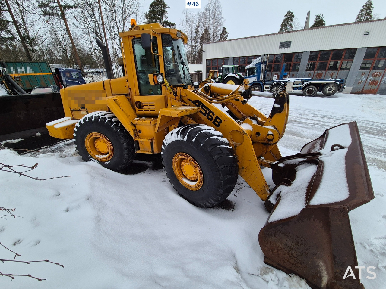 Gumikerekes homlokrakodó JCB 456 ZX Pyöräkuormaaja: 17 kép.