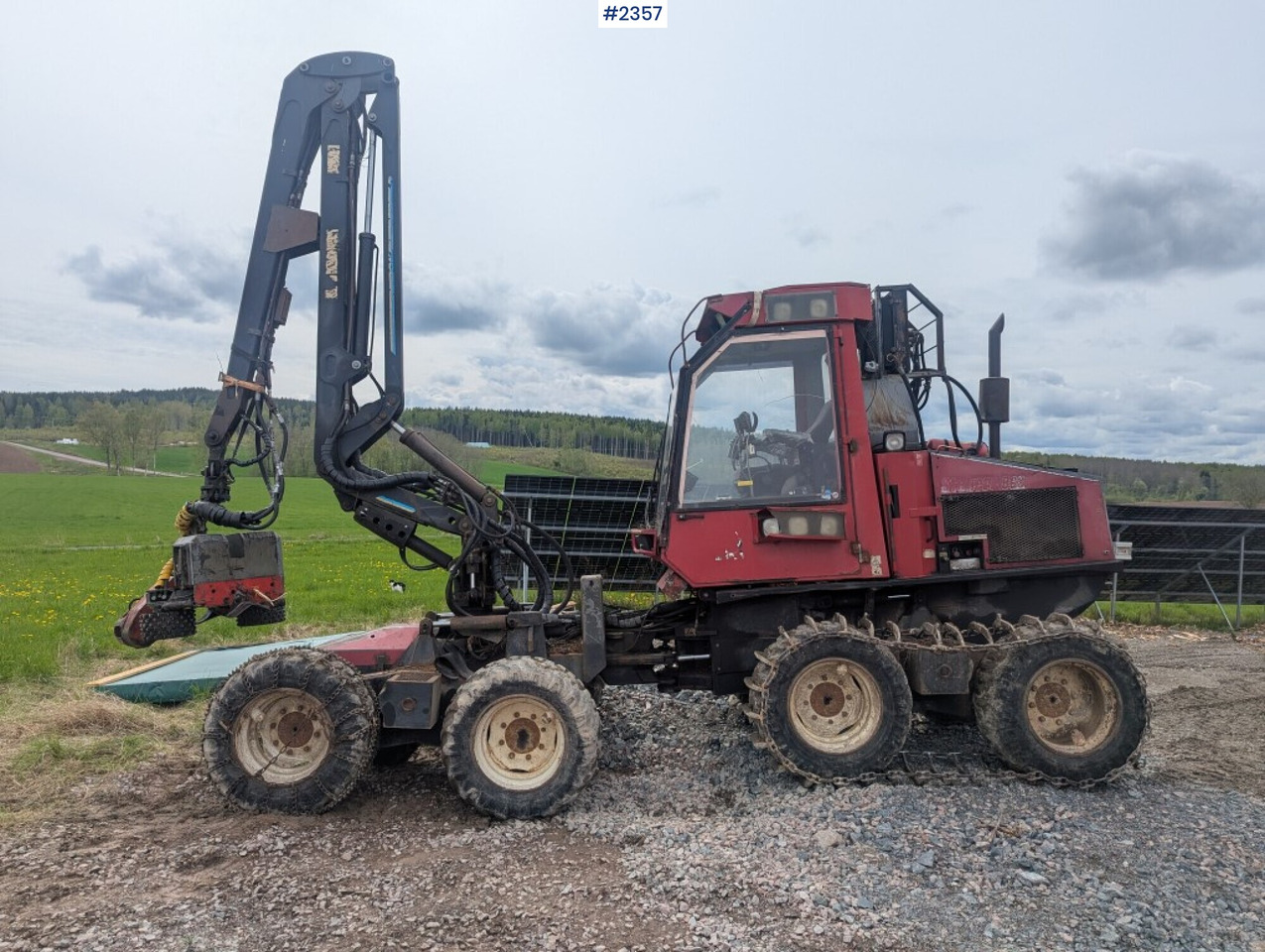 Betakarító gép Thinning harvester, Steber BGS with Mowi crane: 8 kép.