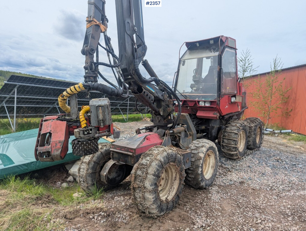 Betakarító gép Thinning harvester, Steber BGS with Mowi crane: 7 kép.