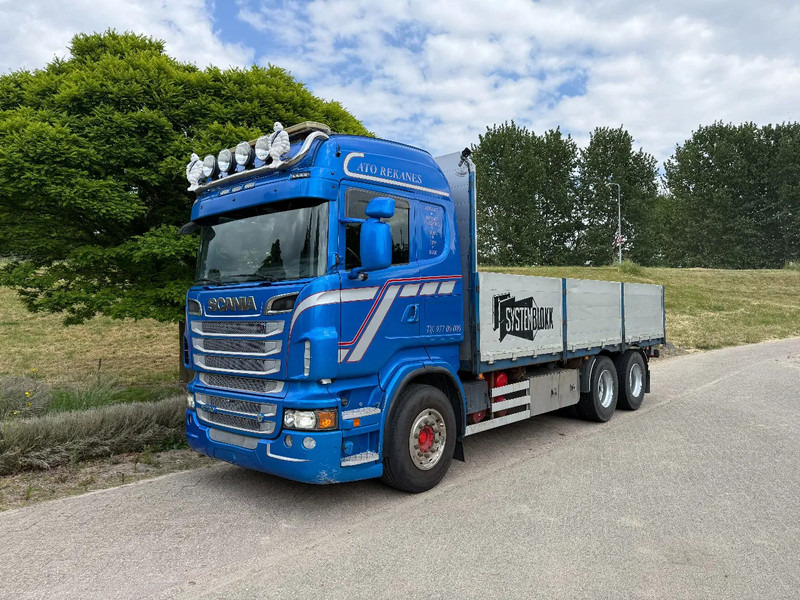 Scania R730 V8 6X4 Retarder 2012 Low km - Platós teherautó: 1 kép. Scania R730 V8 6X4 Retarder 2012 Low km - Platós teherautó: 1 kép.