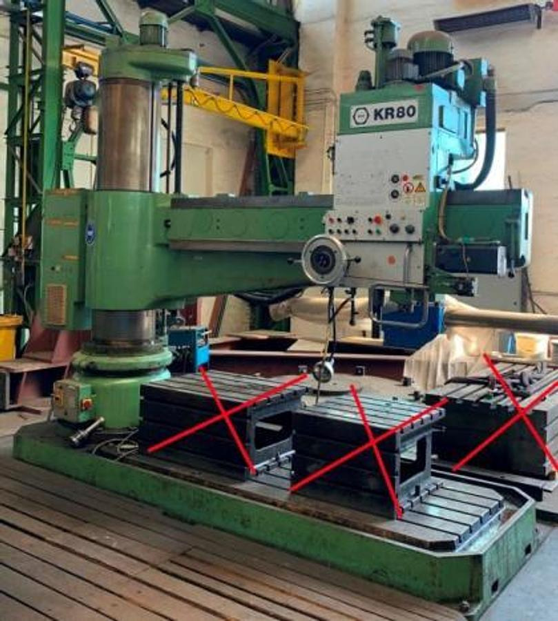 Radialbohrmaschine KOLB - Oszlopos fúrógép: 1 kép. Radialbohrmaschine KOLB - Oszlopos fúrógép: 1 kép.