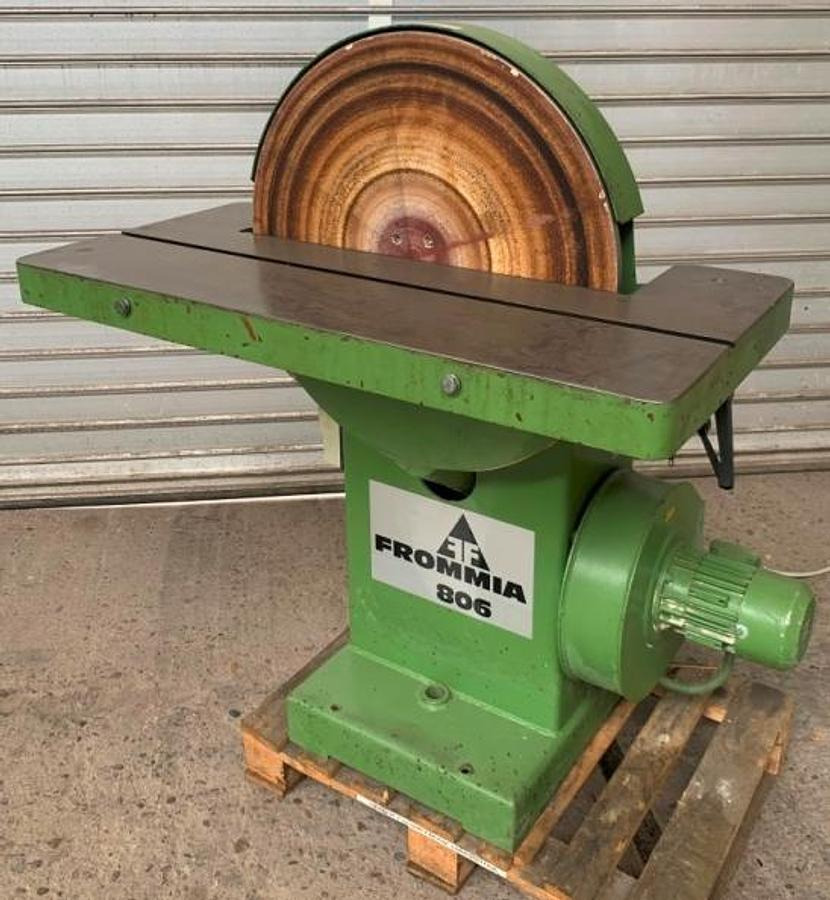 Scheibenschleifmaschine FROMMIA - Faipari gép: 1 kép. Scheibenschleifmaschine FROMMIA - Faipari gép: 1 kép.