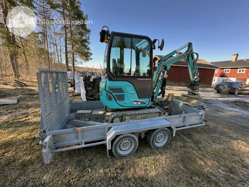 Kobelco SK 18 Med vagn! - Minikotró: 4 kép. Kobelco SK 18 Med vagn! - Minikotró: 4 kép.