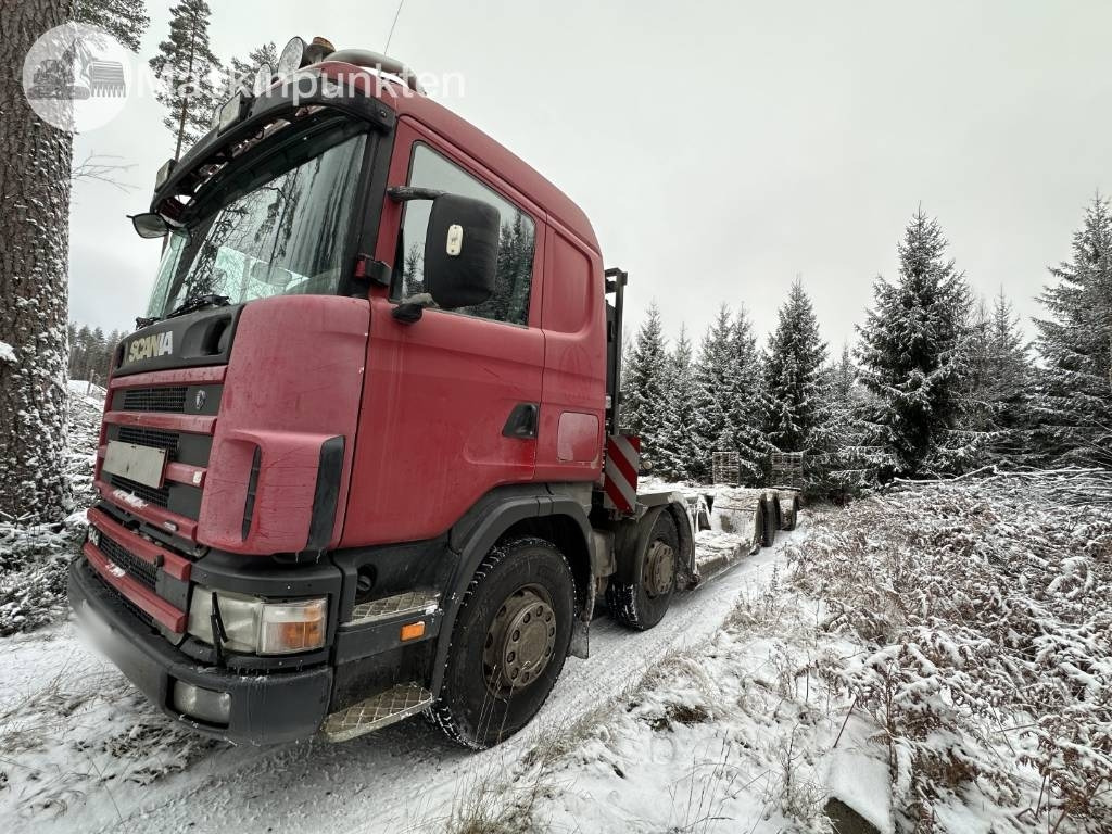Scania 124 G Dunderbygge - Rönkszállító teherautó: 1 kép. Scania 124 G Dunderbygge - Rönkszállító teherautó: 1 kép.