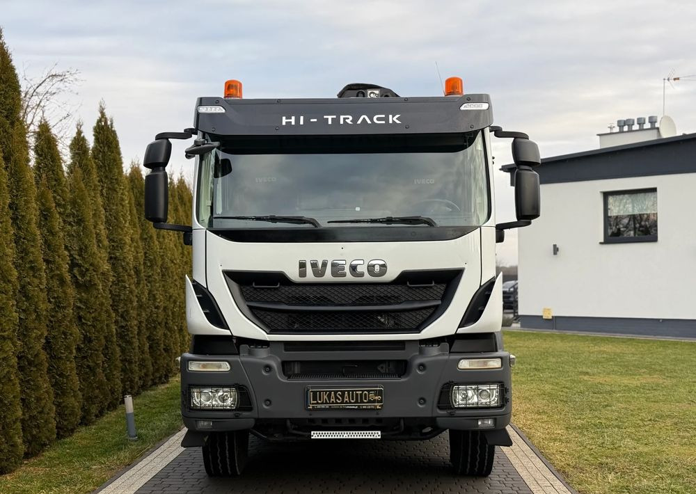 Iveco TRAKKER 450 6X4 PODWÓJNA HYDRO-BURTA HIAB 104 - Billenőplatós teherautó, Darus autó: 4 kép. Iveco TRAKKER 450 6X4 PODWÓJNA HYDRO-BURTA HIAB 104 - Billenőplatós teherautó, Darus autó: 4 kép.