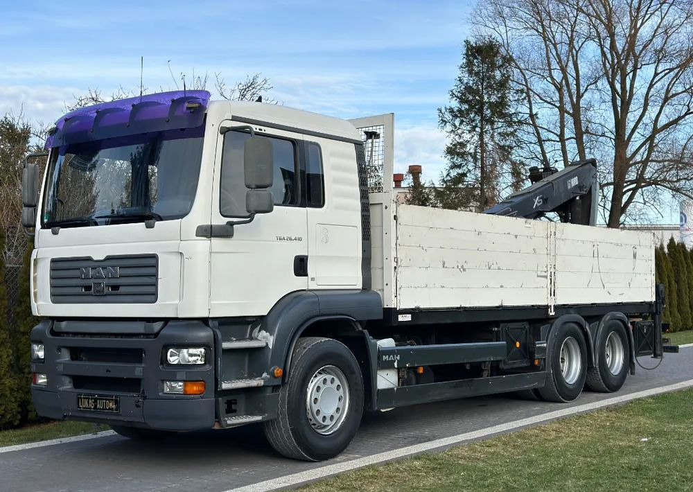 MAN TGA 24.410 6x4 HIAB MANUAL - Platós teherautó, Darus autó: 2 kép. MAN TGA 24.410 6x4 HIAB MANUAL - Platós teherautó, Darus autó: 2 kép.