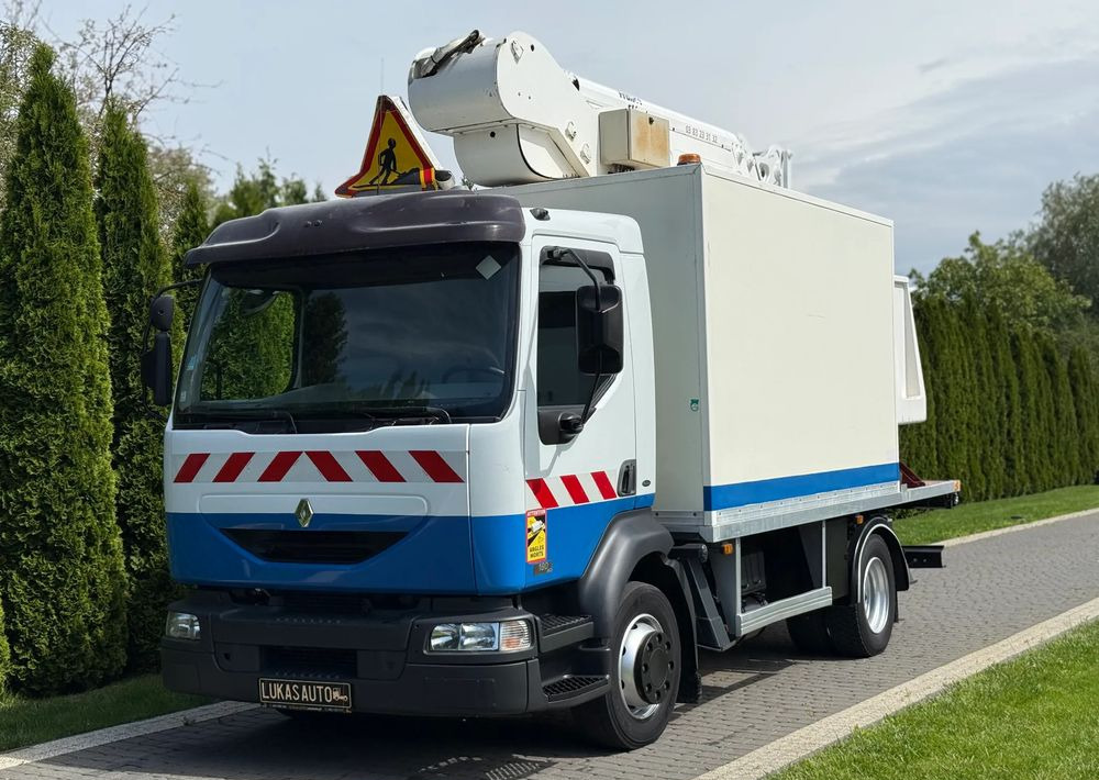 Renault MIDLUM 180 DCI 18 M WINDA FRANCE ELEVATEUR - Emelőkosaras teherautó: 1 kép. Renault MIDLUM 180 DCI 18 M WINDA FRANCE ELEVATEUR - Emelőkosaras teherautó: 1 kép.