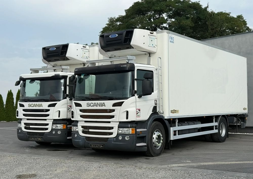 Scania P 280 CHEREAU CARRIER HAKÓWKA - Hűtős teherautó: 1 kép. Scania P 280 CHEREAU CARRIER HAKÓWKA - Hűtős teherautó: 1 kép.