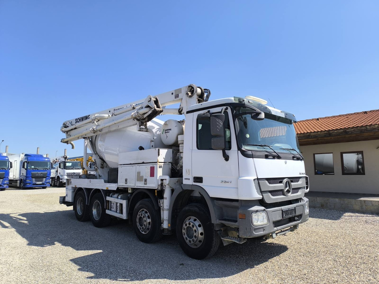 MERCEDES-BENZ ACTROS 3241 SCHWING FBP24 - Betonpumpa: 1 kép. MERCEDES-BENZ ACTROS 3241 SCHWING FBP24 - Betonpumpa: 1 kép.