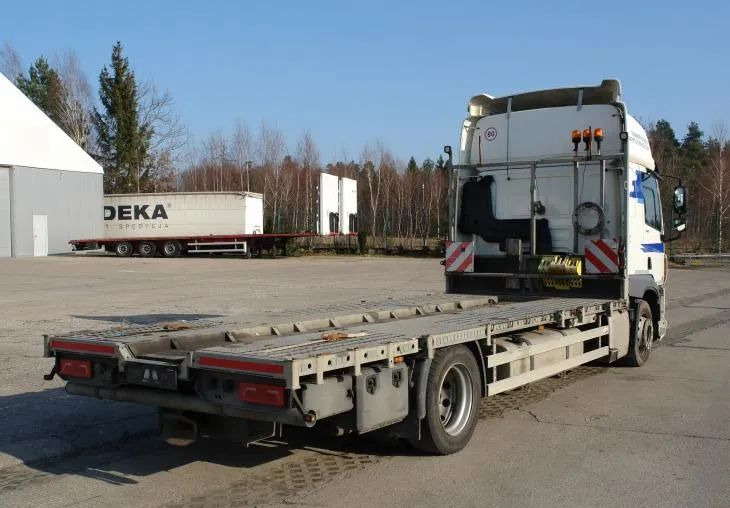 Platós teherautó DAF CF 410 EURO 6 Laweta - Platforma super stan: 8 kép.