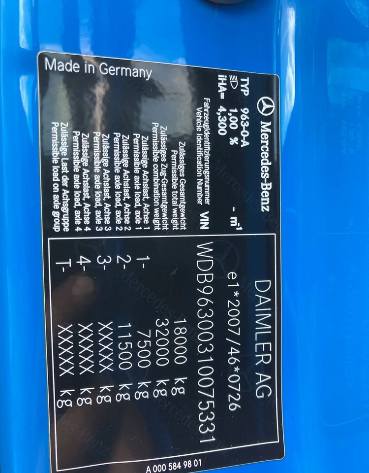Billenőplatós teherautó Mercedes-Benz ANTOS 1830 solidny kiper wywrotka blokada mostu: 10 kép.