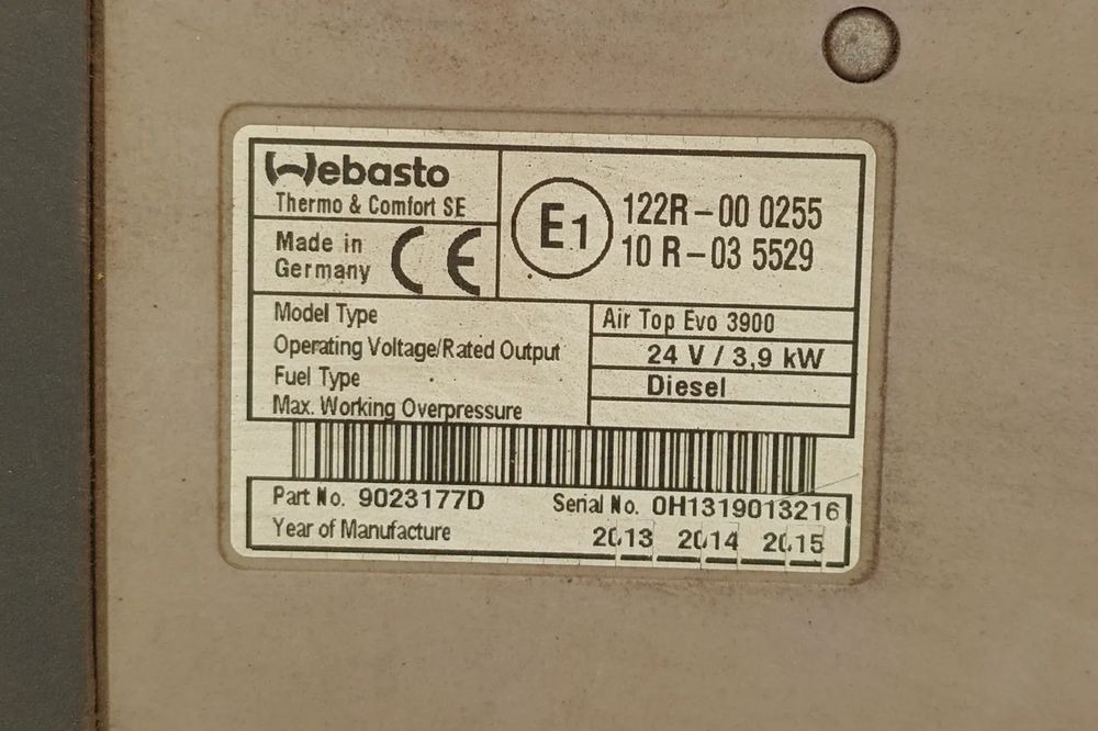 RENAULT GAMA T WEBASTO OGRZEWANIE POSTOJOWE AIR TOP EVO 3900 - Fűtés/ Szellőzés gep - Teherautó: 2 kép. RENAULT GAMA T WEBASTO OGRZEWANIE POSTOJOWE AIR TOP EVO 3900 - Fűtés/ Szellőzés gep - Teherautó: 2 kép.