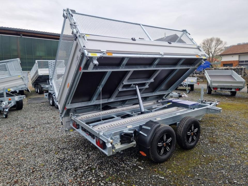 Böckmann DK-AL 3218/35 P 3,5t Gitter Rampen Stützen Alufelgen - Pótkocsi billenőplatós: 3 kép. Böckmann DK-AL 3218/35 P 3,5t Gitter Rampen Stützen Alufelgen - Pótkocsi billenőplatós: 3 kép.