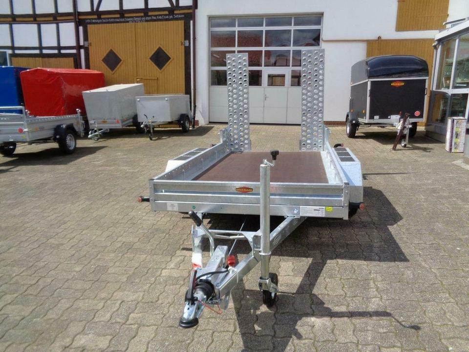 Gépszállító utánfutó Böckmann, PKW-Anhänger, Baumaschinentransporter, 2,7 to. 100 km/h: 13 kép.