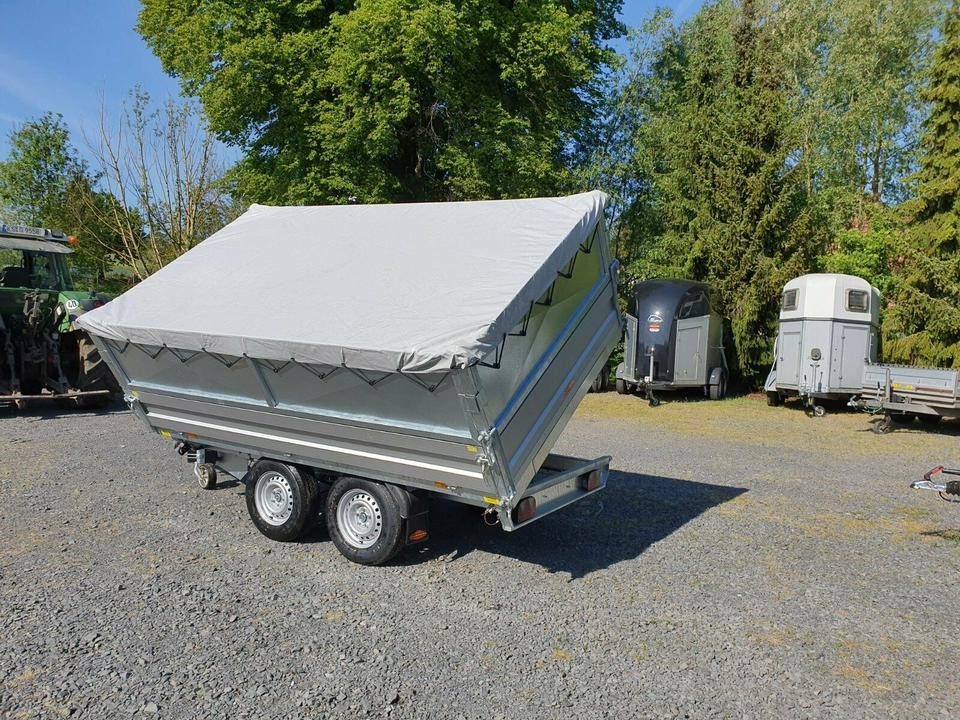 Böckmann PKW-Anhänger Kipper 3,0t Stahlkastenaufsatz - Pótkocsi billenőplatós: 3 kép. Böckmann PKW-Anhänger Kipper 3,0t Stahlkastenaufsatz - Pótkocsi billenőplatós: 3 kép.