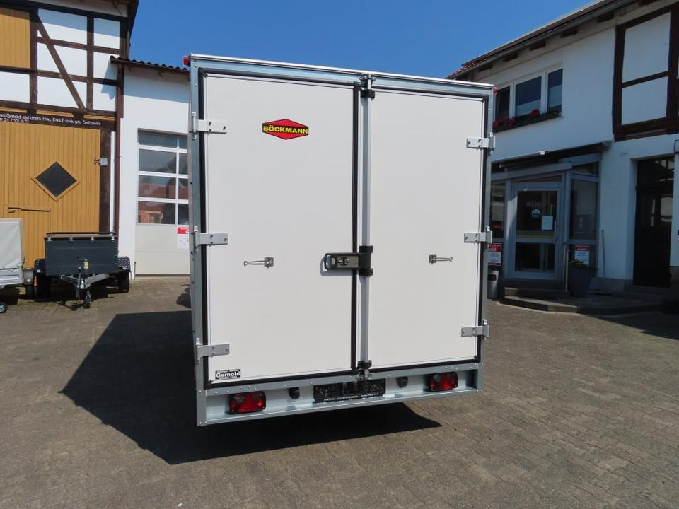 Böckmann PKW-Anhänger Kofferanhänger KH 4121/27 F 2,7t Tür - Pótkocsi dobozos: 5 kép. Böckmann PKW-Anhänger Kofferanhänger KH 4121/27 F 2,7t Tür - Pótkocsi dobozos: 5 kép.