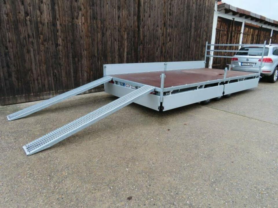 Hulco - PKW Anhänger Tridem, 3,5 to Leihanhänger Mietfahrzeug 5m - Autó utánfutó: 1 kép. Hulco - PKW Anhänger Tridem, 3,5 to Leihanhänger Mietfahrzeug 5m - Autó utánfutó: 1 kép.