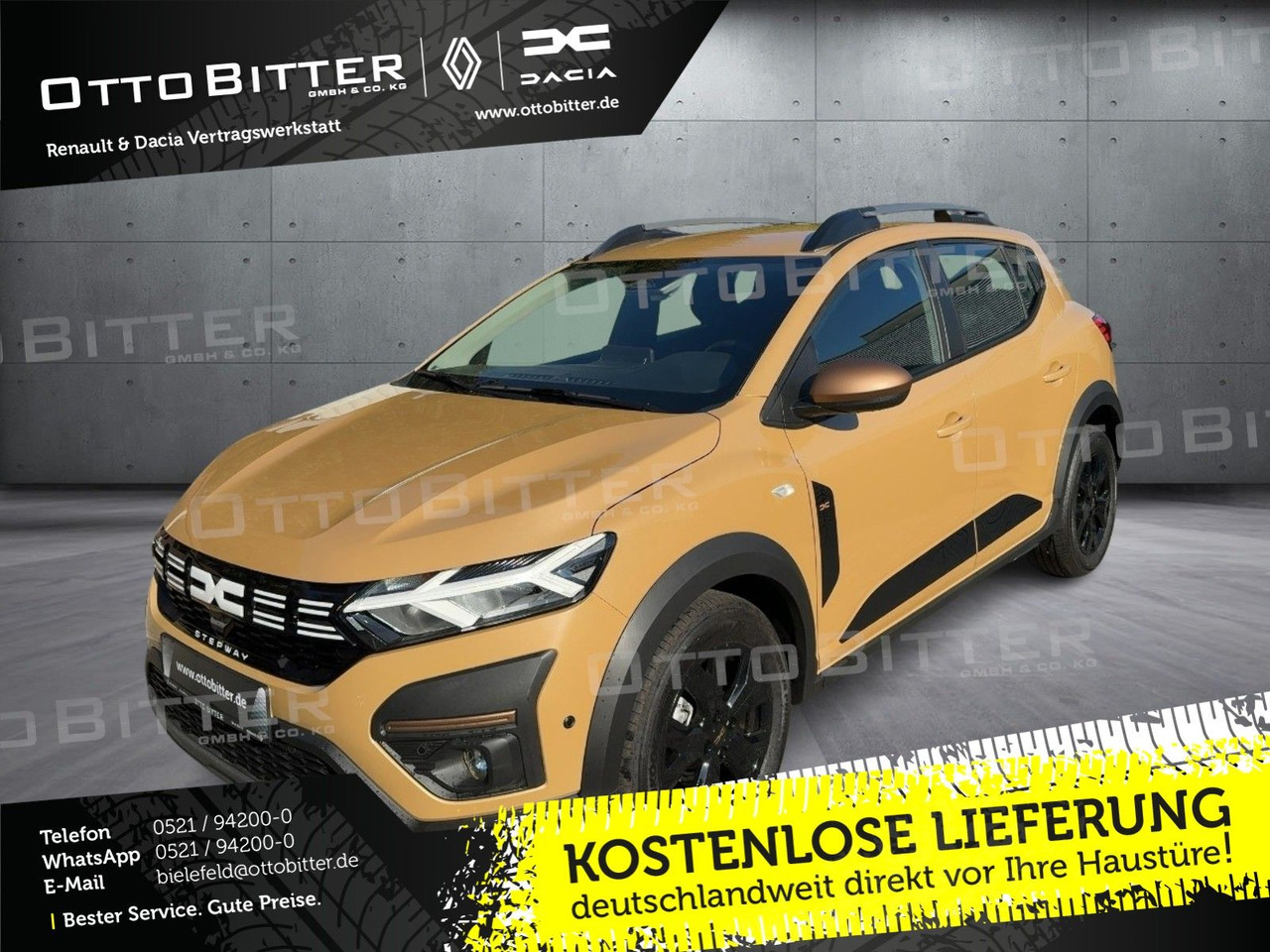 Dacia Sandero Stepway Extreme TCe110 CITY-PAKET/NAVI - Szedán: 1 kép. Dacia Sandero Stepway Extreme TCe110 CITY-PAKET/NAVI - Szedán: 1 kép.