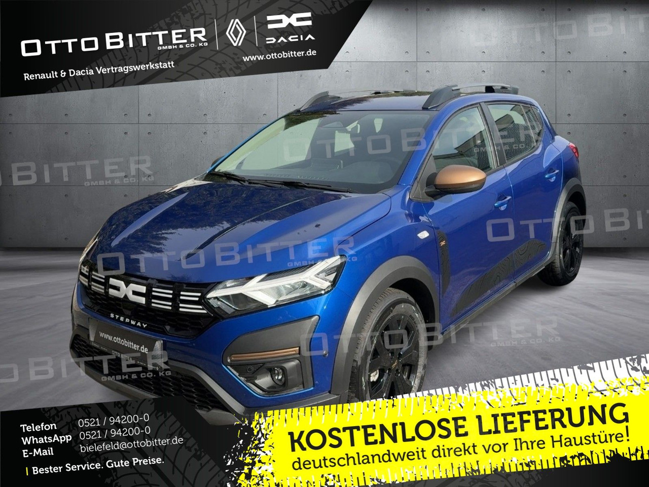 Dacia Sandero Stepway Extreme TCe110 CITY-PAKET/NAVI - Szedán: 1 kép. Dacia Sandero Stepway Extreme TCe110 CITY-PAKET/NAVI - Szedán: 1 kép.