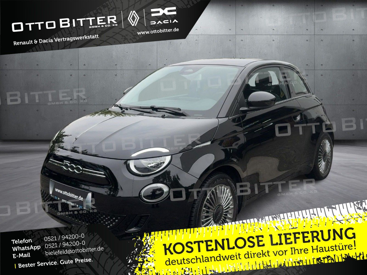 Fiat 500e Icon Elektro 16"ALU/NAVI/SCHNELLADER-50KW - Szedán: 1 kép. Fiat 500e Icon Elektro 16"ALU/NAVI/SCHNELLADER-50KW - Szedán: 1 kép.