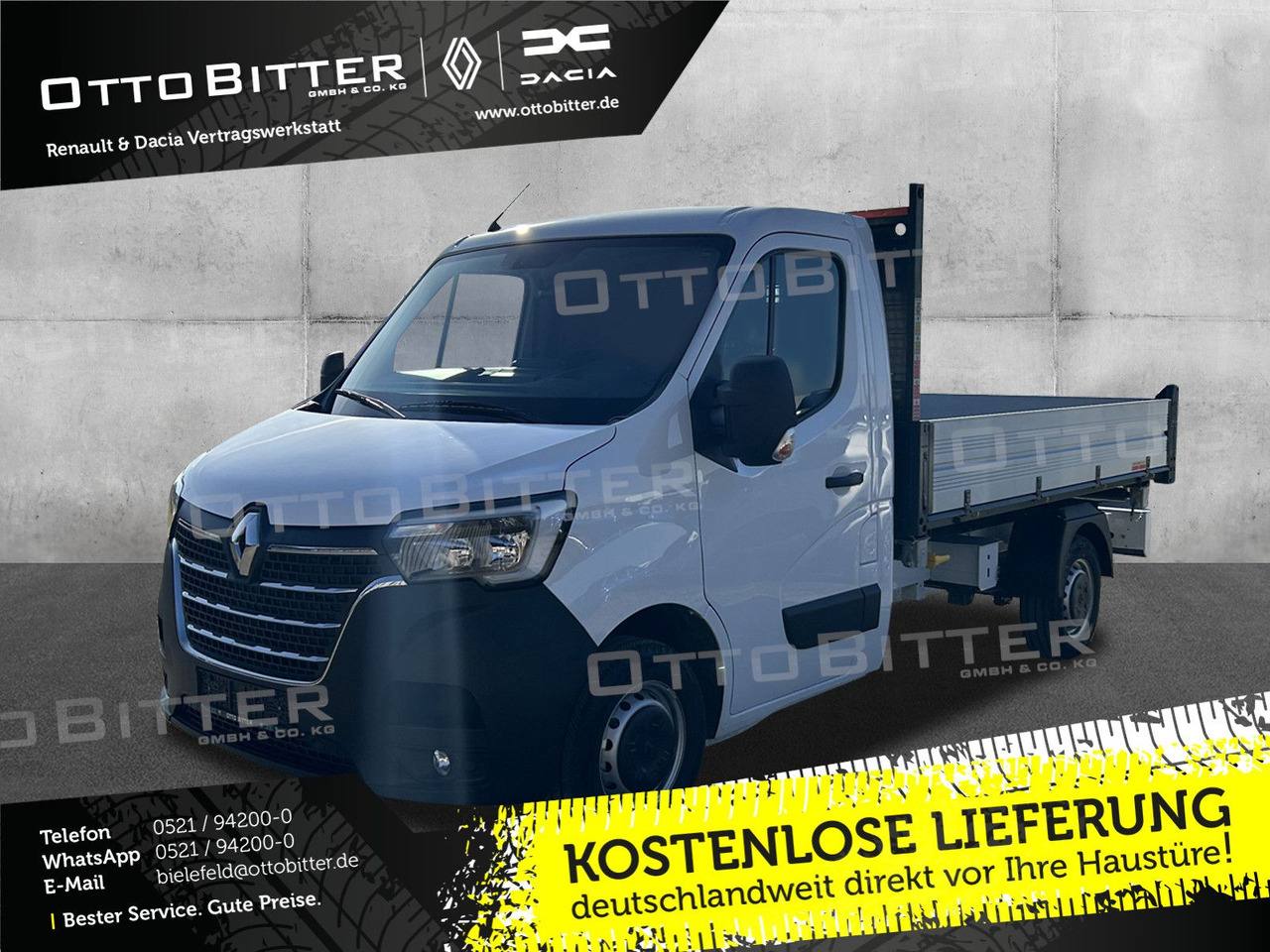 Renault Master FWD dCi165 3,5t L2 Dreiseitenkipper - Billenőplatós kisteherautó: 1 kép. Renault Master FWD dCi165 3,5t L2 Dreiseitenkipper - Billenőplatós kisteherautó: 1 kép.