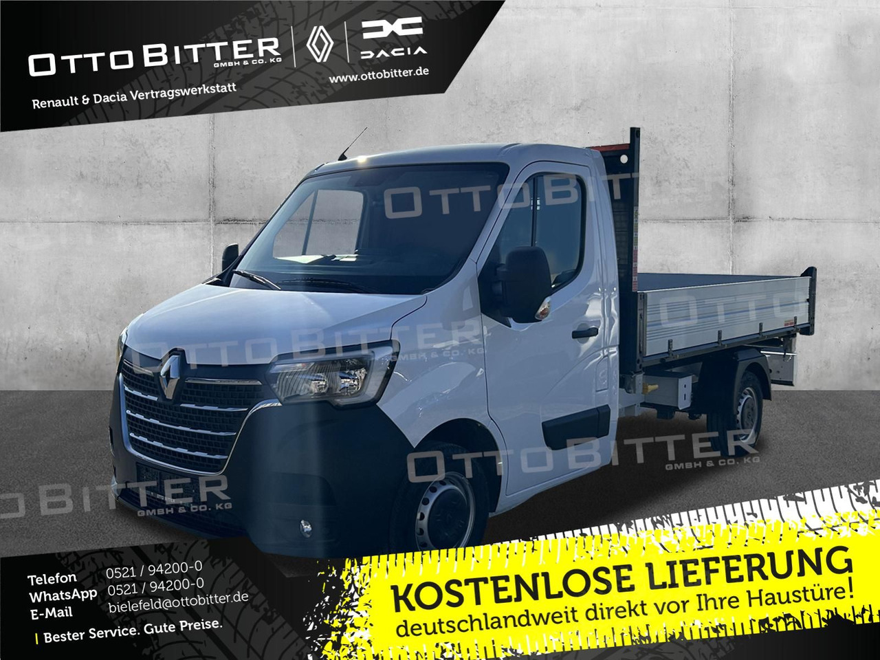 Renault Master FWD dCi165 3,5t L2 Dreiseitenkipper - Billenőplatós kisteherautó: 1 kép. Renault Master FWD dCi165 3,5t L2 Dreiseitenkipper - Billenőplatós kisteherautó: 1 kép.