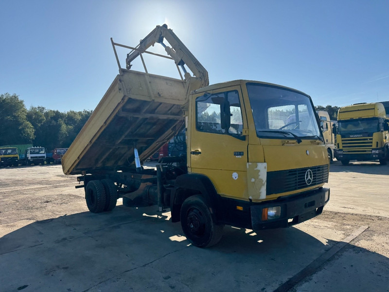 Mercedes-Benz SK 914 (STEEL SUSPENSION / HIAB CRANE / 6 CYLINDER WITH MANUAL PUMP / PERFECT GERMAN TRUCK !!!) - Billenőplatós teherautó, Darus autó: 3 kép. Mercedes-Benz SK 914 (STEEL SUSPENSION / HIAB CRANE / 6 CYLINDER WITH MANUAL PUMP / PERFECT GERMAN TRUCK !!!) - Billenőplatós teherautó, Darus autó: 3 kép.