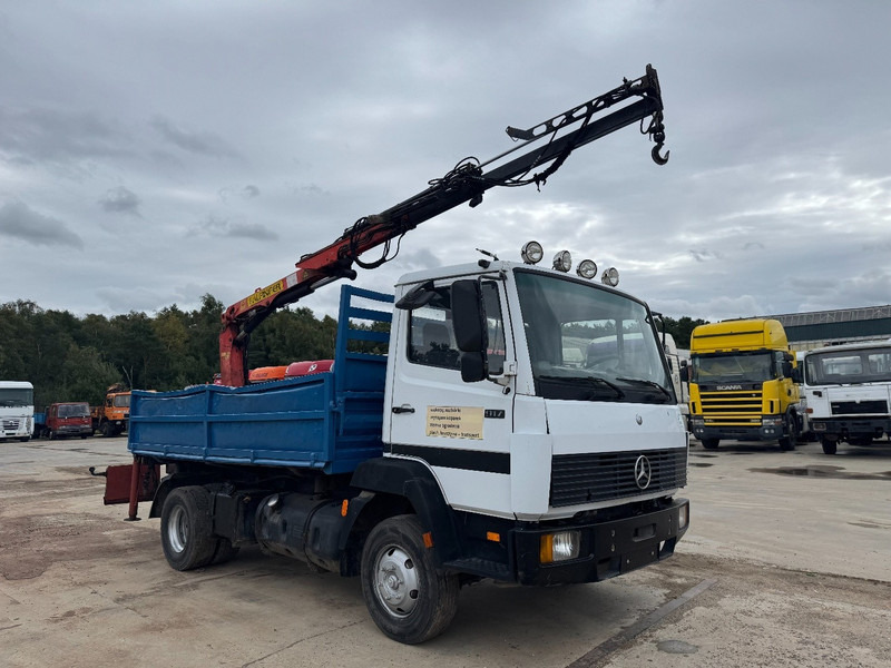 Mercedes-Benz SK 917 (STEEL SUSPENSION / PARLFINGER CRANE / AUXILIARY / 6 CYLINDER WITH MANUAL PUMP) - Billenőplatós teherautó, Darus autó: 3 kép. Mercedes-Benz SK 917 (STEEL SUSPENSION / PARLFINGER CRANE / AUXILIARY / 6 CYLINDER WITH MANUAL PUMP) - Billenőplatós teherautó, Darus autó: 3 kép.