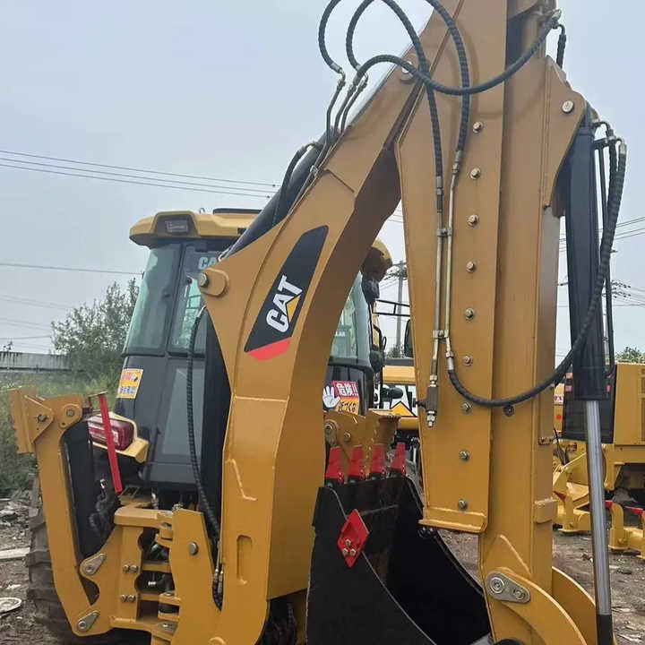 Kotrógép Used Caterpillar CAT 450F Retro Excavator CAT420F Cheap Price for Sale: 6 kép.