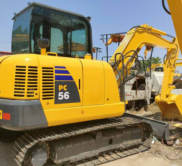 Used Komatsu PC56 Mini Excavator-Affordable,Durable,Reliable,Compact,and Efficient Construction Machinery - Kotrógép: 1 kép. Used Komatsu PC56 Mini Excavator-Affordable,Durable,Reliable,Compact,and Efficient Construction Machinery - Kotrógép: 1 kép.