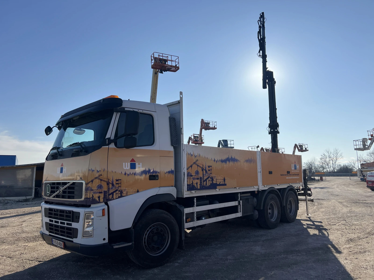 Volvo Fh 12 6х6, Кран, Нов внос - Platós teherautó, Darus autó: 2 kép. Volvo Fh 12 6х6, Кран, Нов внос - Platós teherautó, Darus autó: 2 kép.