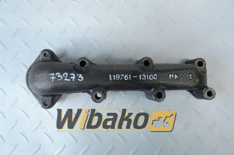Exhaust manifold for engine Yanmar 3TNV70 119761-13100 - Kipufogó leömlő - Építőipari gépek: 1 kép. Exhaust manifold for engine Yanmar 3TNV70 119761-13100 - Kipufogó leömlő - Építőipari gépek: 1 kép.