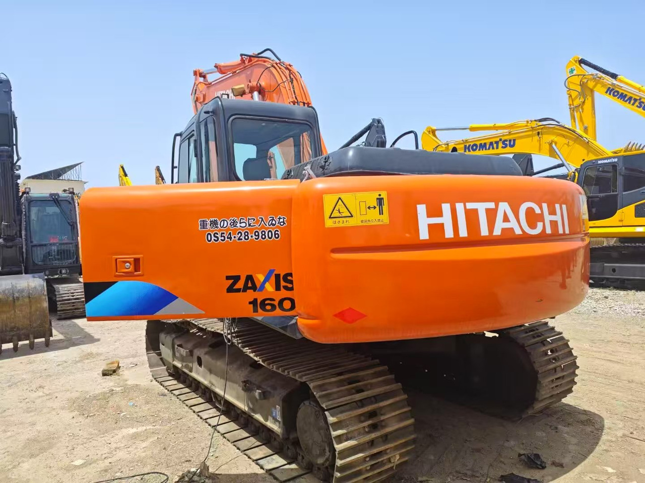 Lánctalpas kotró HITACHI ZX160: 12 kép. Lánctalpas kotró HITACHI ZX160: 12 kép.