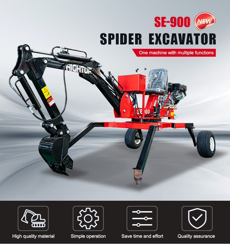 Minikotró Spider excavators all-terrain excavators with CE EPA Approved engine: 8 kép.
