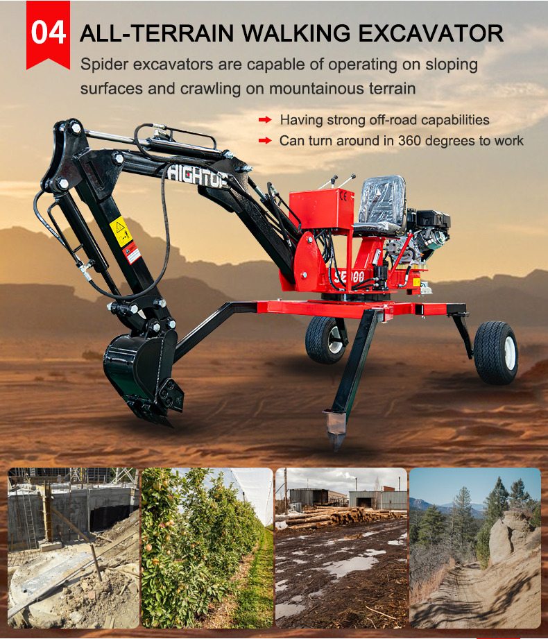 Spider excavators all-terrain excavators with CE EPA Approved engine - Minikotró: 2 kép. Spider excavators all-terrain excavators with CE EPA Approved engine - Minikotró: 2 kép.
