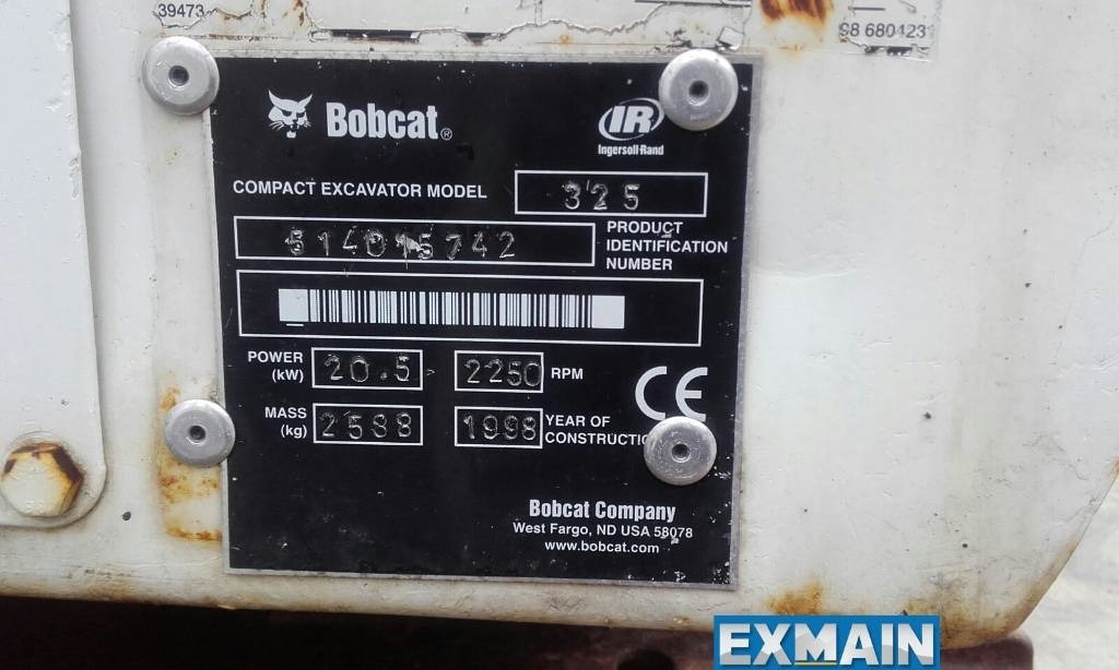 Bobcat X 325 - Minikotró: 5 kép. Bobcat X 325 - Minikotró: 5 kép.