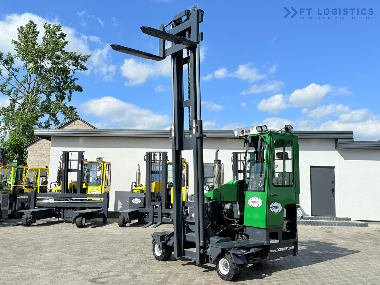 Új Négyutas tolóoszlopos targoncá COMBILIFT C3500 / DUPLEX 4100MM / GAS / EXTENDABLE FORKS / CABIN / HEATING + AIR CONDITIONING / LIKE NEW: 26 kép.