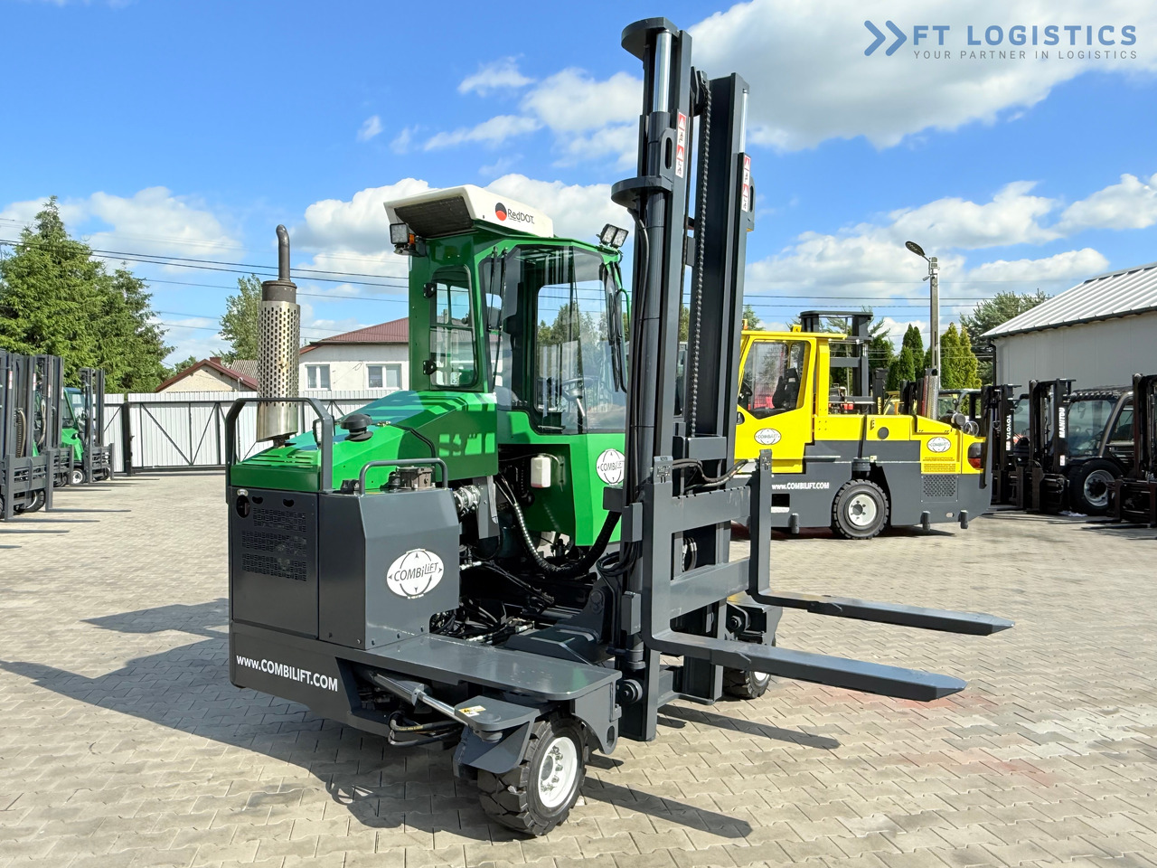 Új Négyutas tolóoszlopos targoncá COMBILIFT C3500 / DUPLEX 4100MM / GAS / EXTENDABLE FORKS / CABIN / HEATING + AIR CONDITIONING / LIKE NEW: 20 kép.